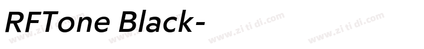 RFTone Black字体转换